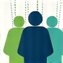 Connected and motivated workforce icon